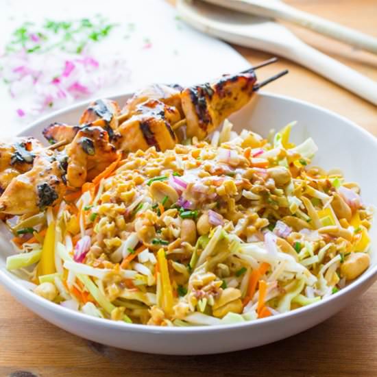 Chicken Satay Salad