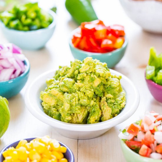 Do-It-Yourself Guacamole Bar