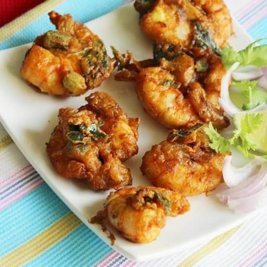 Prawn Pakora, Prawn Fritters