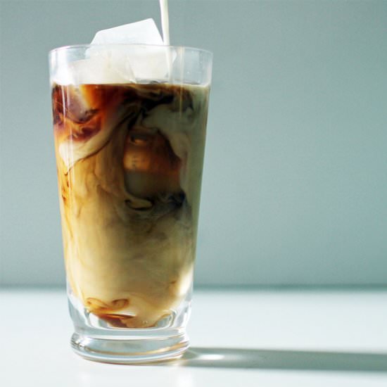 Iced Almond-Macadamia Milk Latte