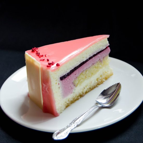 Coconut and Berry Entremet