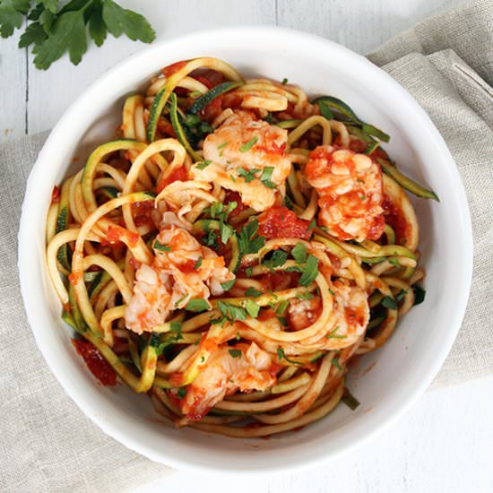 Lobster Fra Diavolo with Zucchini