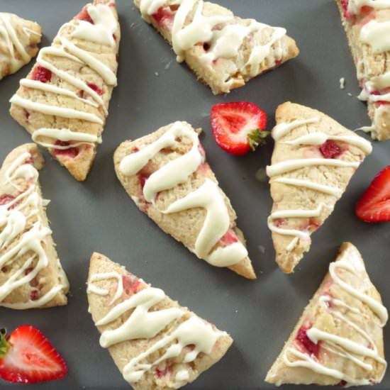 Strawberries and Cream Scones