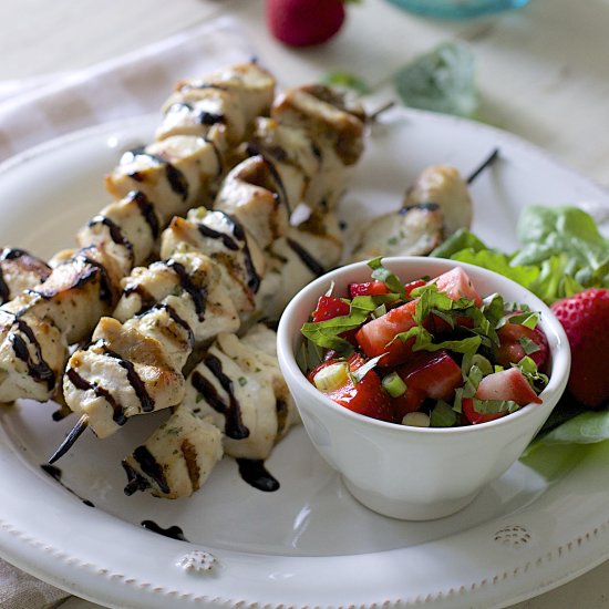 Balsamic Glazed Chicken Kabobs