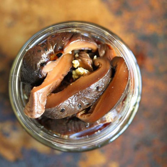 Sweet and sour pickled shiitake