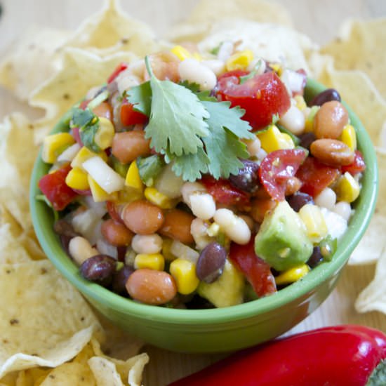 Bean Salsa w Honey Lime Vinaigrette