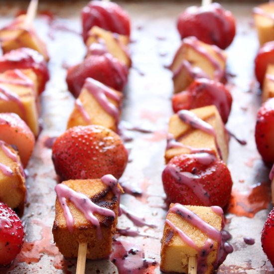 Strawberry Shortcake Skewers