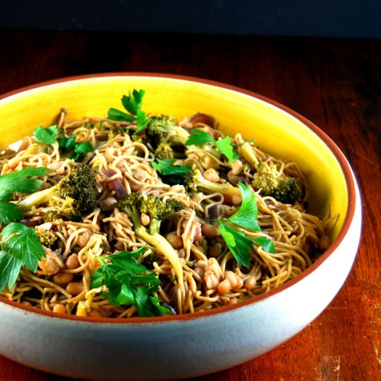 Pasta with Broccoli and Beans