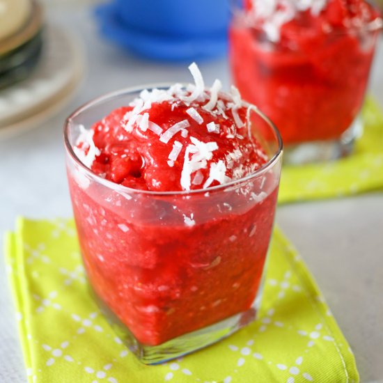 Coconut Raspberry Slush