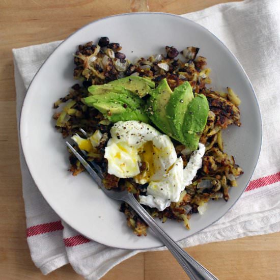 veggie burger hash browns