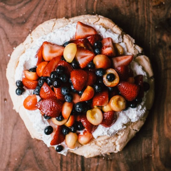 Lavender Berry Pavlova