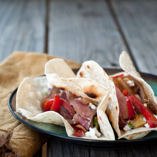 Seared Steak Fajitas