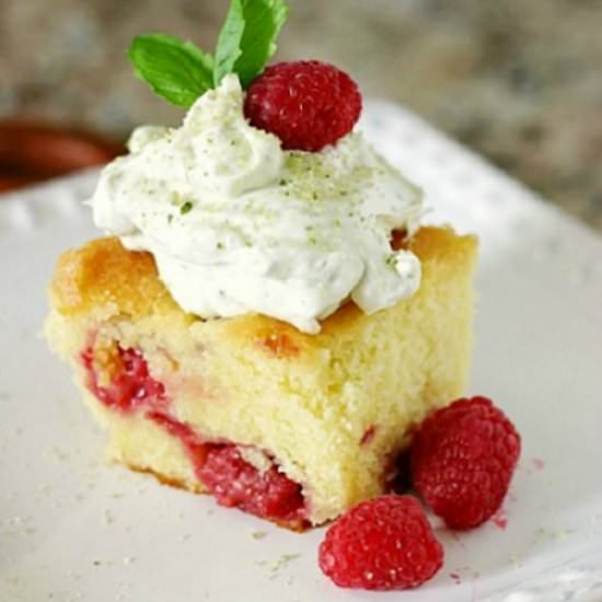 Lemon Raspberry Coffee Cake