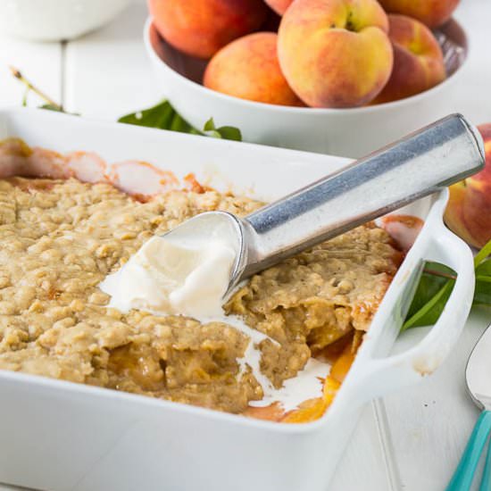 Oatmeal Peach Cobbler