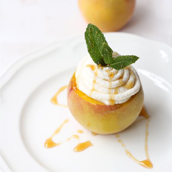 Stuffed Peaches And Cream