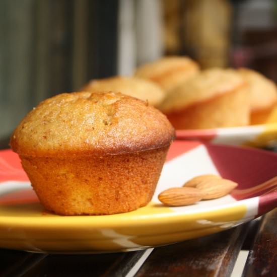 Orange Almond Barley Muffins