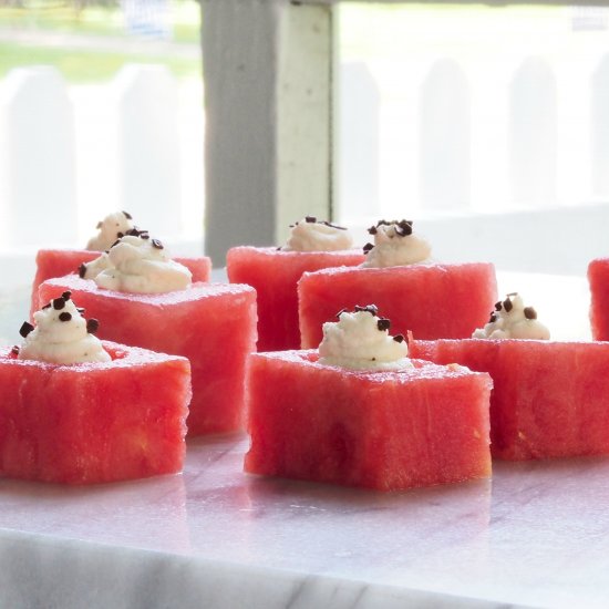 Watermelon with Mascarpone