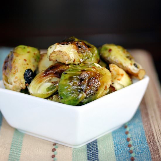 Balsamic Glazed Brussel Sprouts