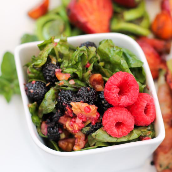 Mulberry Spinach Salad