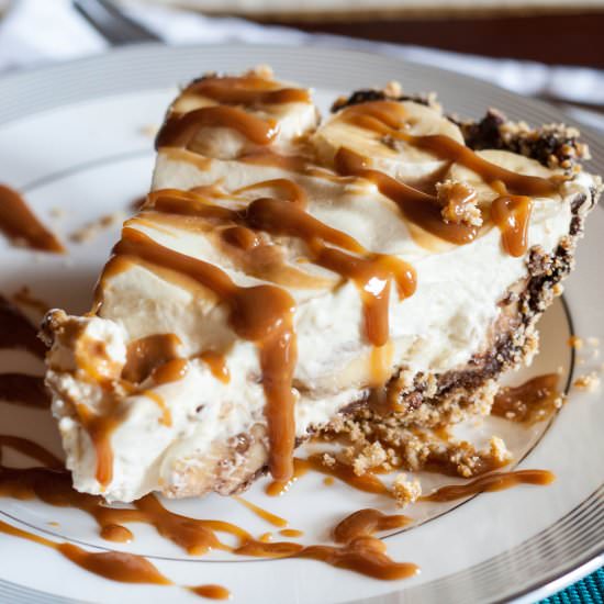 Banana Cream Pie with Pretzel Crust