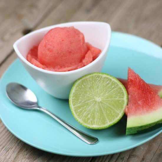 Easy, 5-Minute Watermelon Sorbet