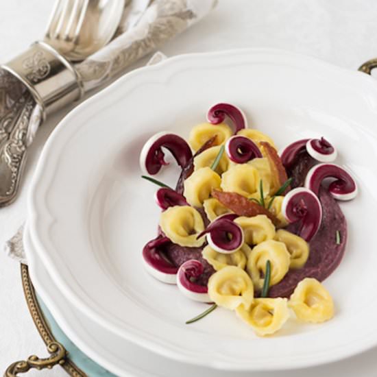 Capon Cappelletti with Radicchio