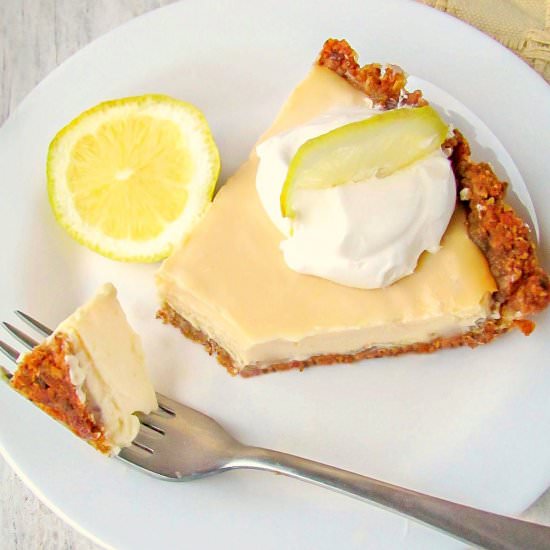 Lemon Yogurt Pie with Granola Crust