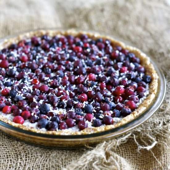 Coconut-Chia Pie with Fresh Berries