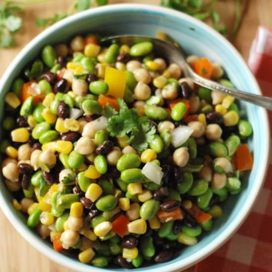 Black Bean & Edamame Salad