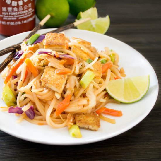 Spicy Asian Noodles w/ Seared Tofu