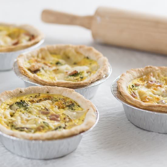 Mini Ham & Cheese Quiches