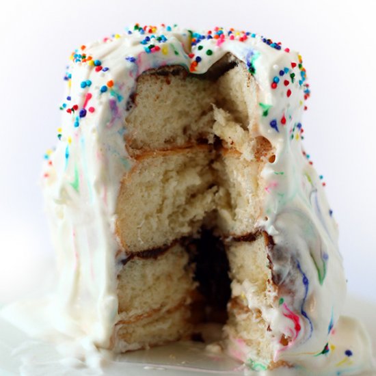 Donut Ice Cream Cake