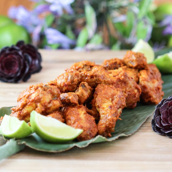 Cambodian Red Curry Chicken Wings