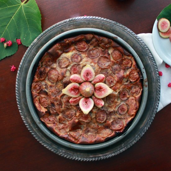 Spiced Fig Clafouti