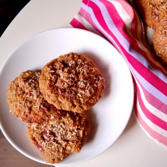 Raspberry-Coconut Macaroon Scones