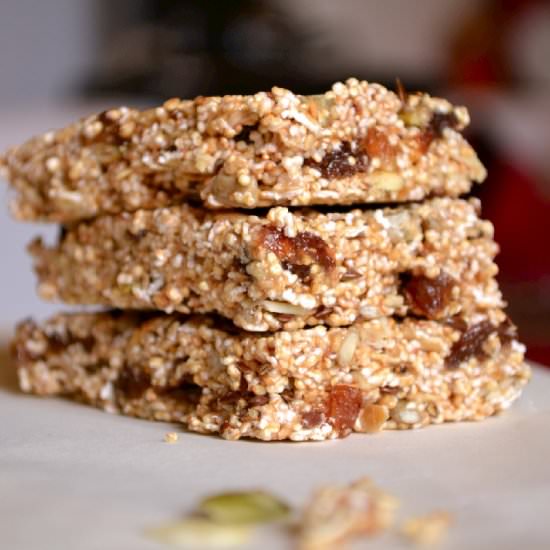 Amaranth Oat Granola Bars