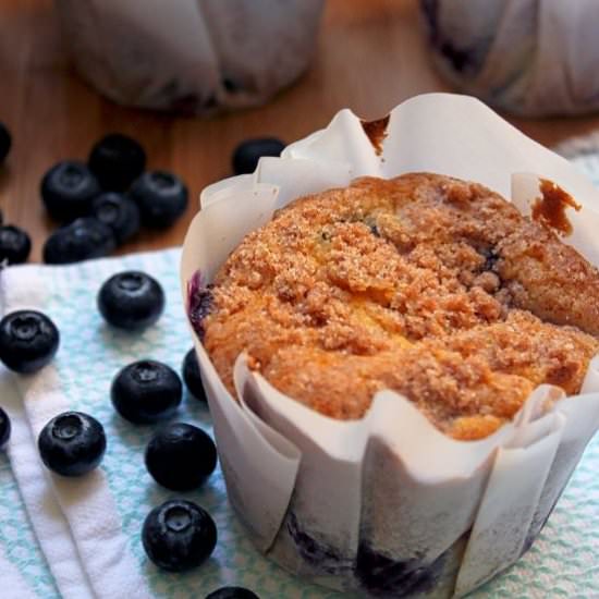 Blueberry Muffin w Streusel Topping