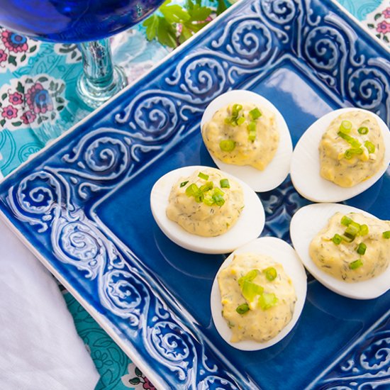 Herb Garden Deviled Eggs