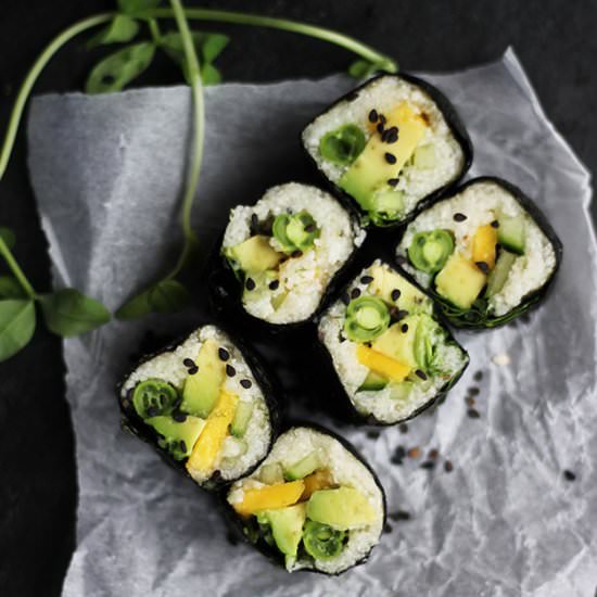 Raw Summer Sushi Roll