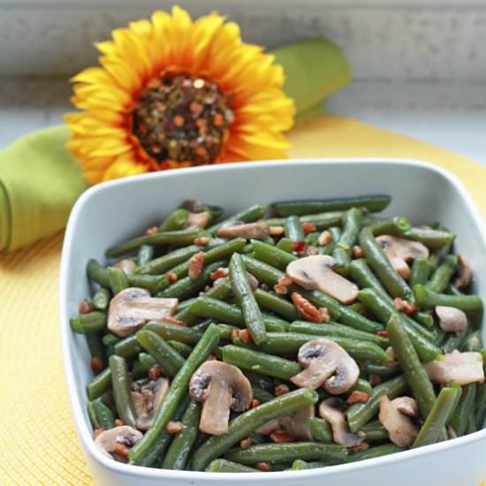 Green Beans with Mushrooms