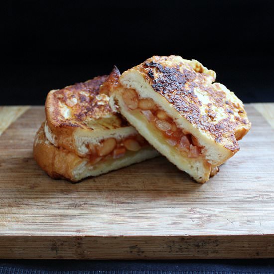 Baked Bean French Toast Sandwiches