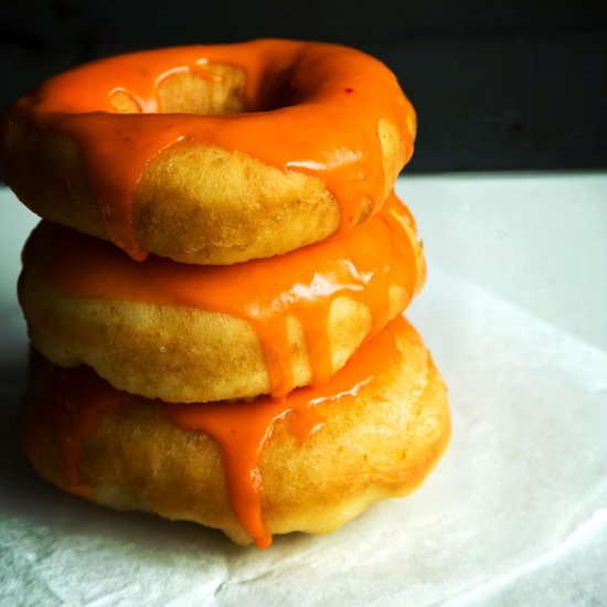 Donuts with a Saffron Glaze