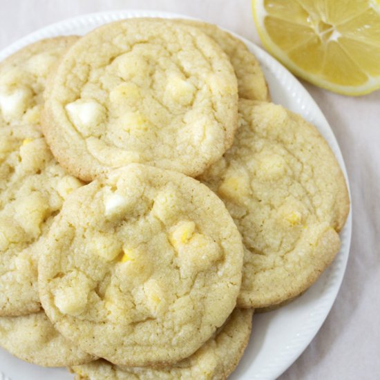 Lemon White Chocolate Chip Cookies