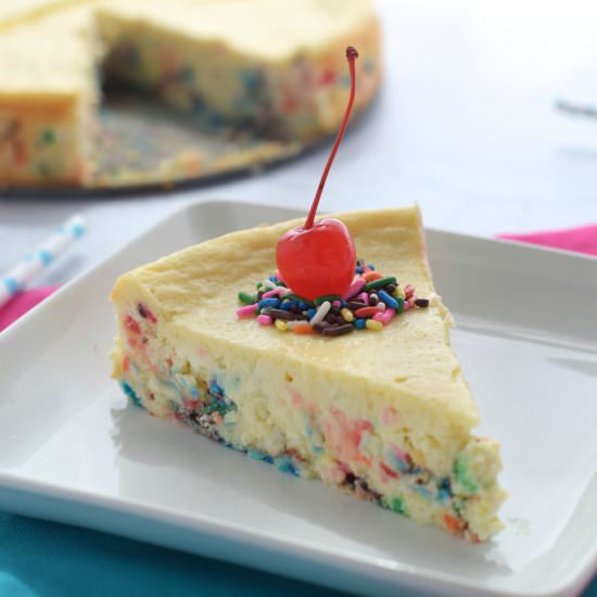 Cake Batter Cheesecake