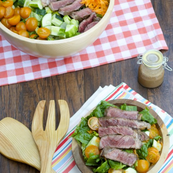 Balsamic Ginger Steak Salad