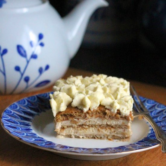 Peanut Butter Banana Ice Box Cake