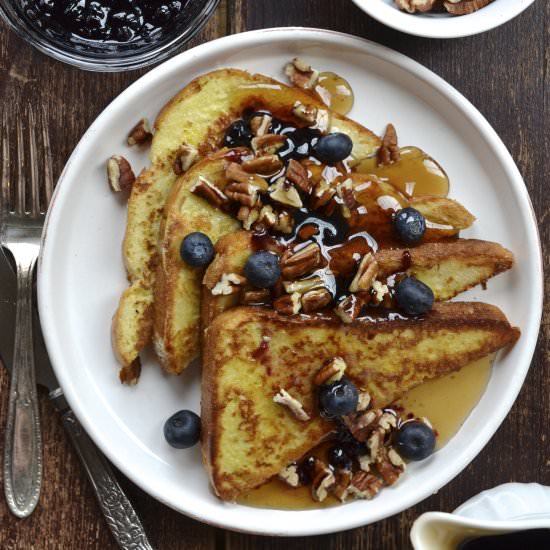 Pecan-Blueberry French Toast