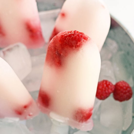 Raspberry Lemonade Vodka Pops