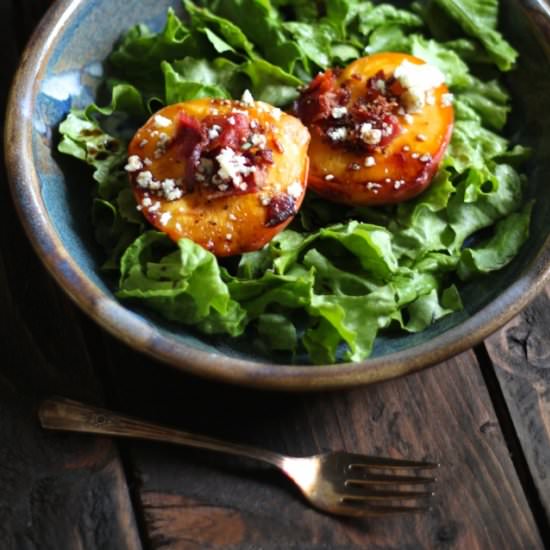 Cast Iron Roasted Peaches