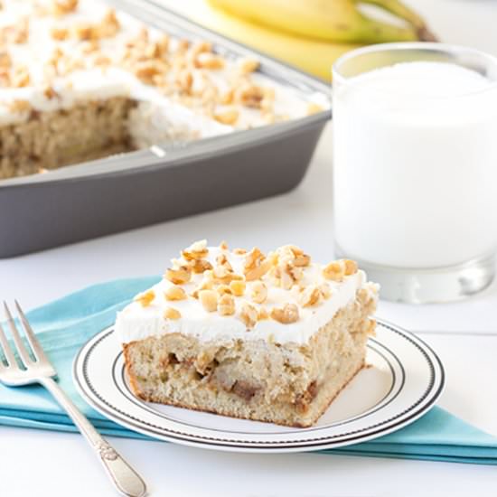 Banana Peanut Butter Cake